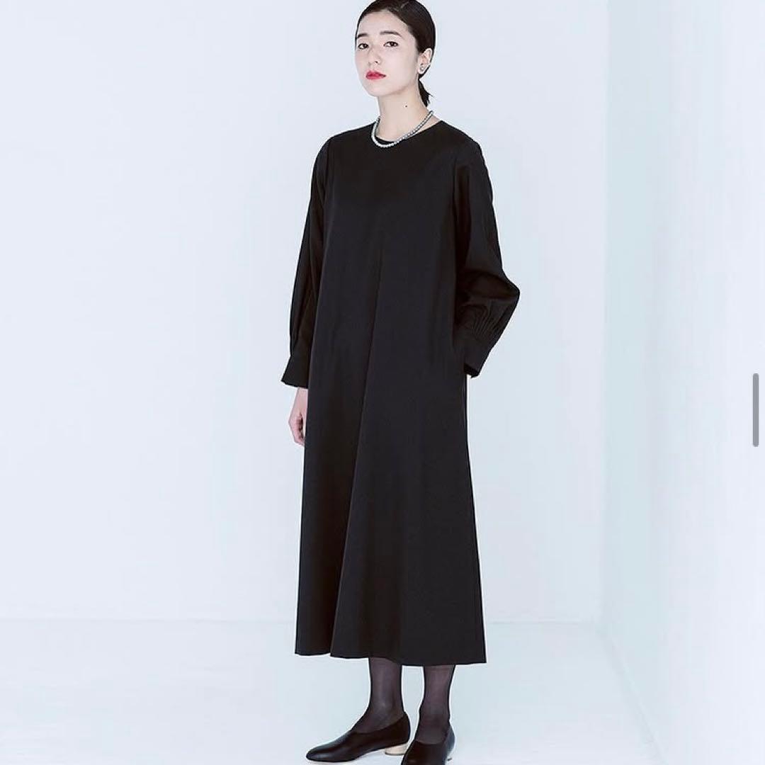 アトリエナルセ　フォーマル　Aラインワンピース　ブラック　サイズ40