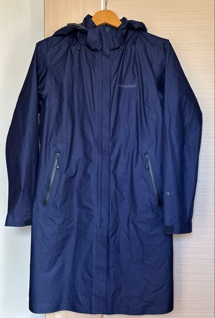 美品mont-bell ゴアテックス トラベル レインコート M 1128622