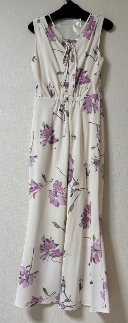 SNIDEL ペイントフラワープリントワンピース ピンク