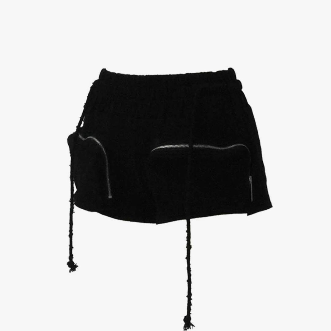 パンツ THEREDTHREAD S pocket pants short black