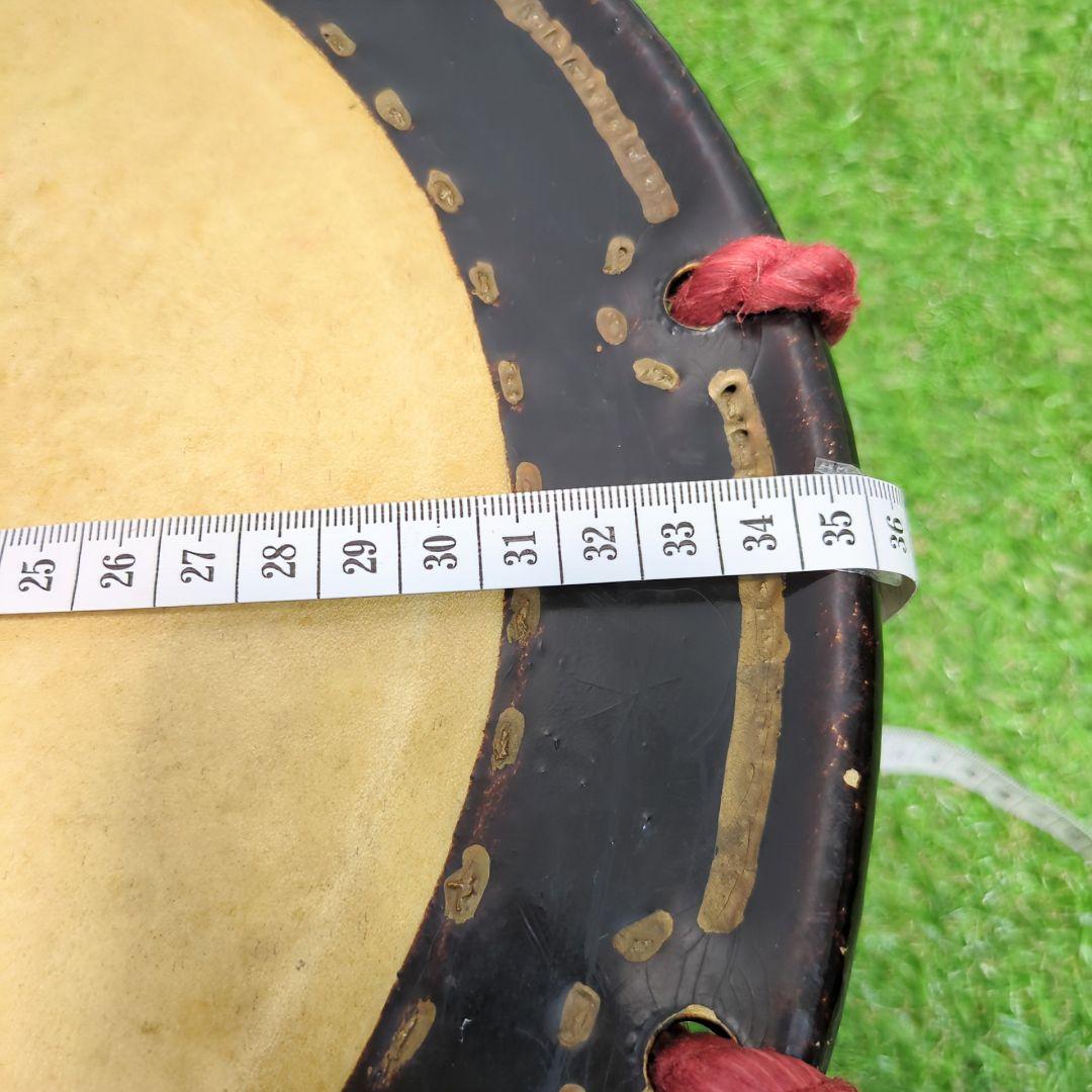 【良品】締太鼓 紐締め 平太鼓 和太鼓