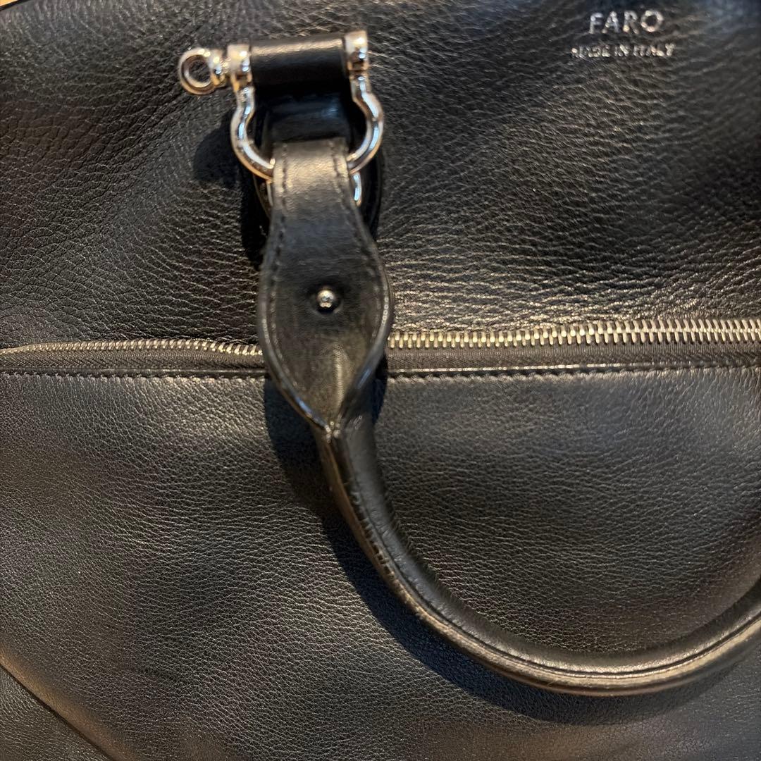 FARO ファーロ ブラック レザー ビジネスバッグ ブリーフケース