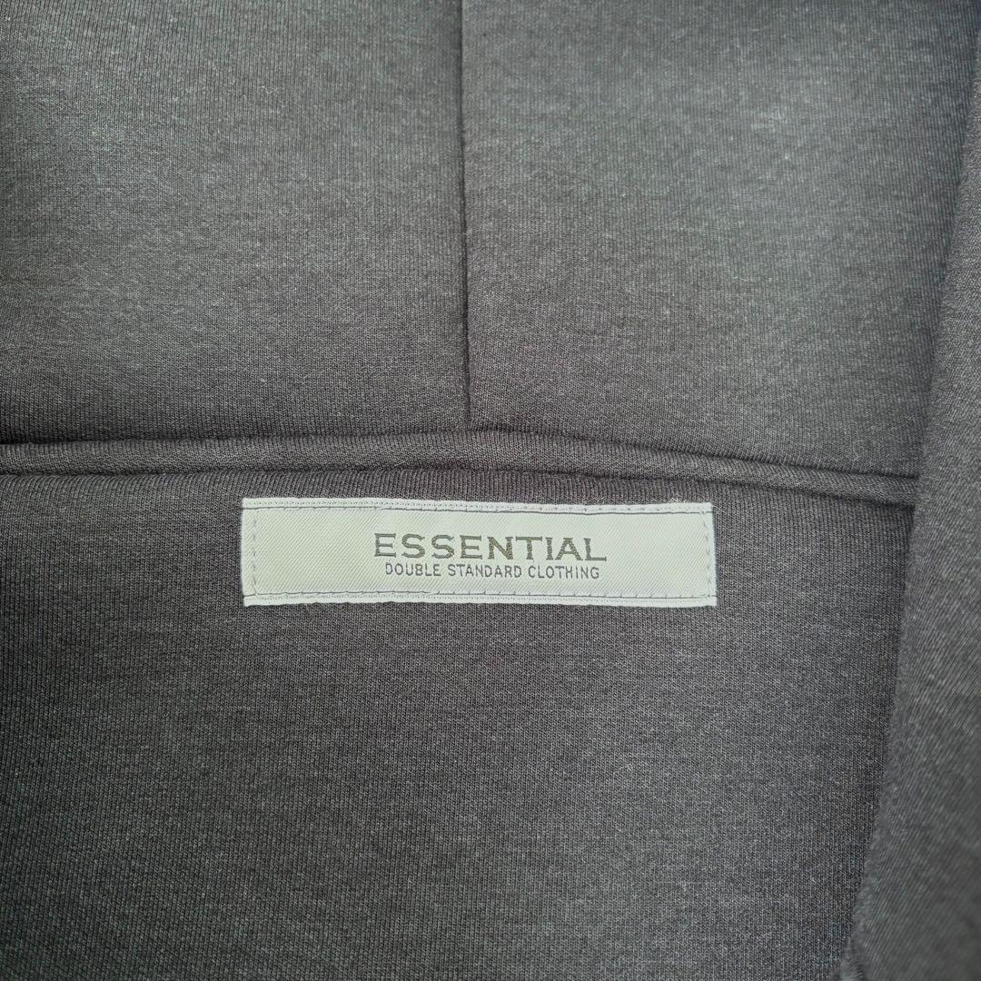 ダブルスタンダードクロージングESSENTIALダンボールロゴジップフーディー