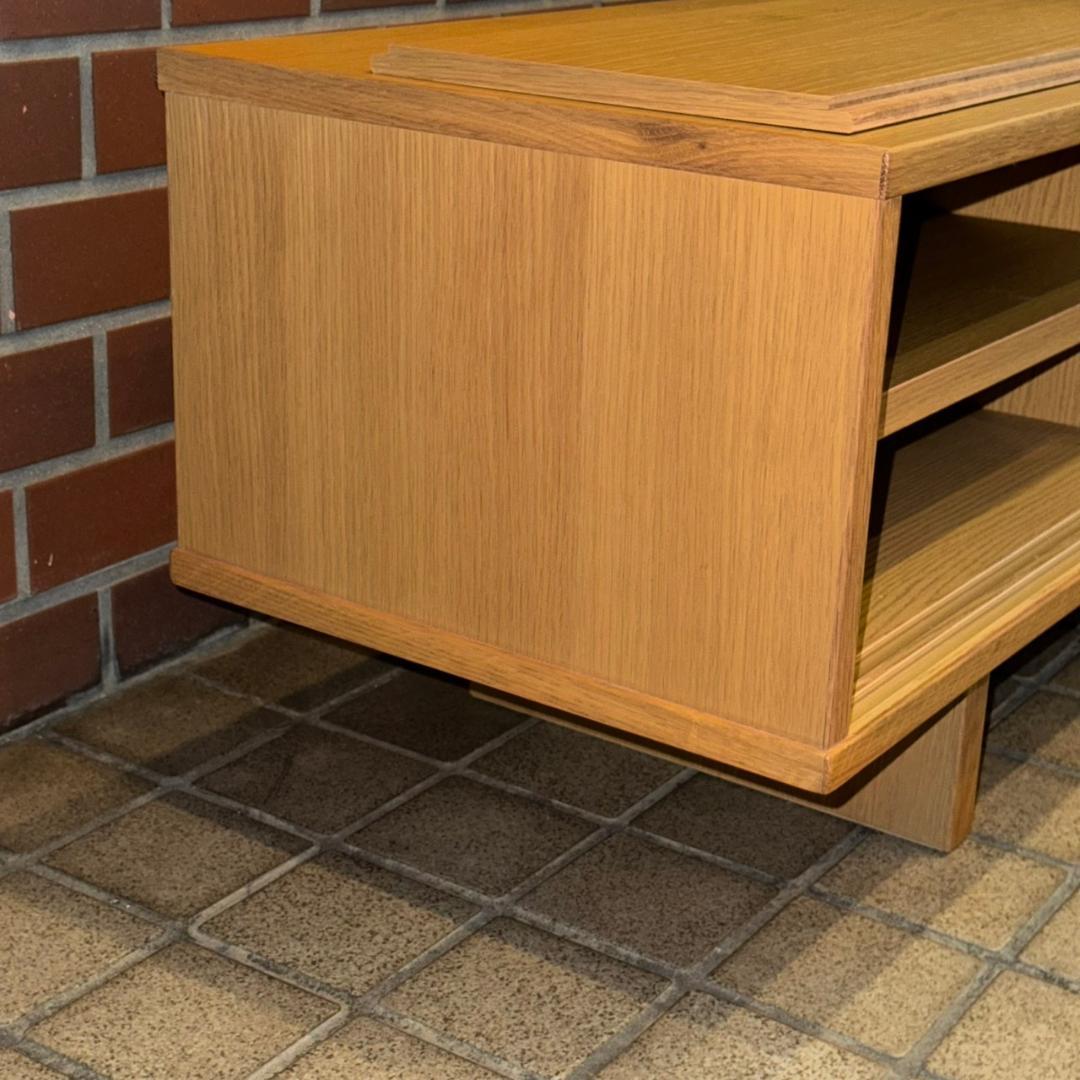 ☆☆無印良品　オーク材AVラック薄型（引戸）・幅150㎝　MUJI