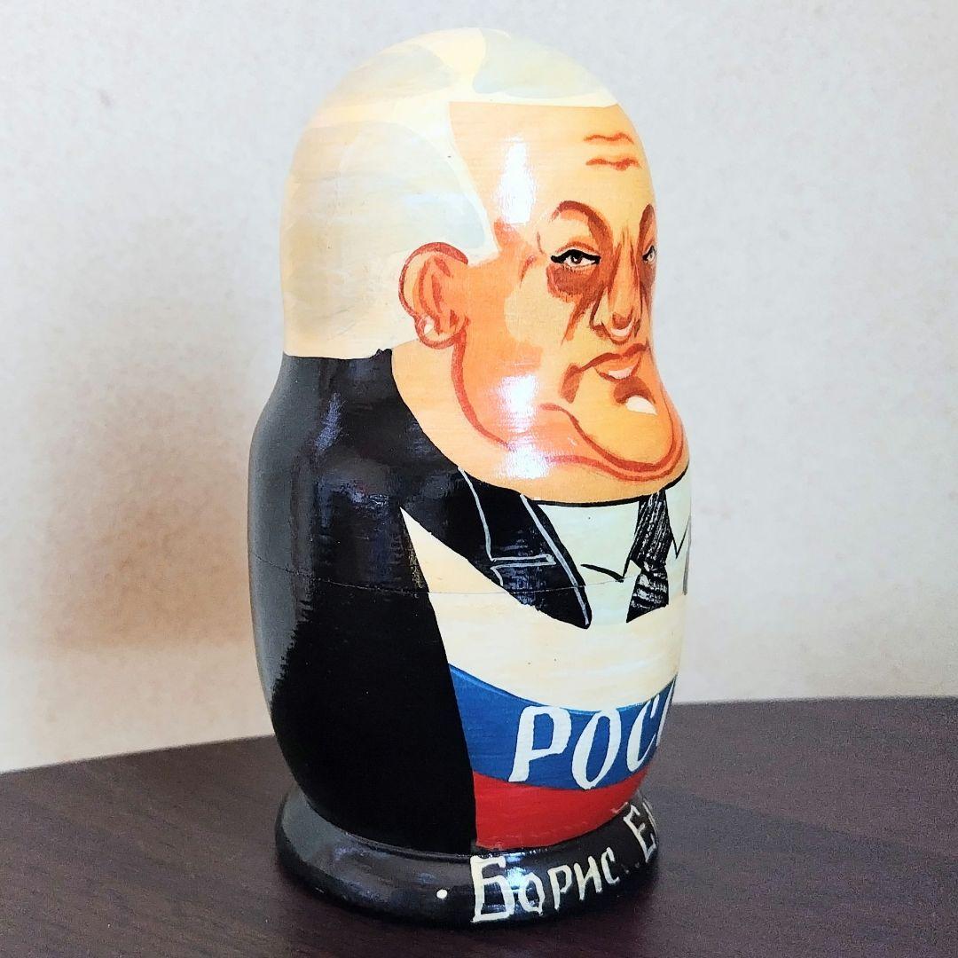 【民芸品】マトリョーシカ　ロシア人形　歴代大統領　民芸品（★美品★）