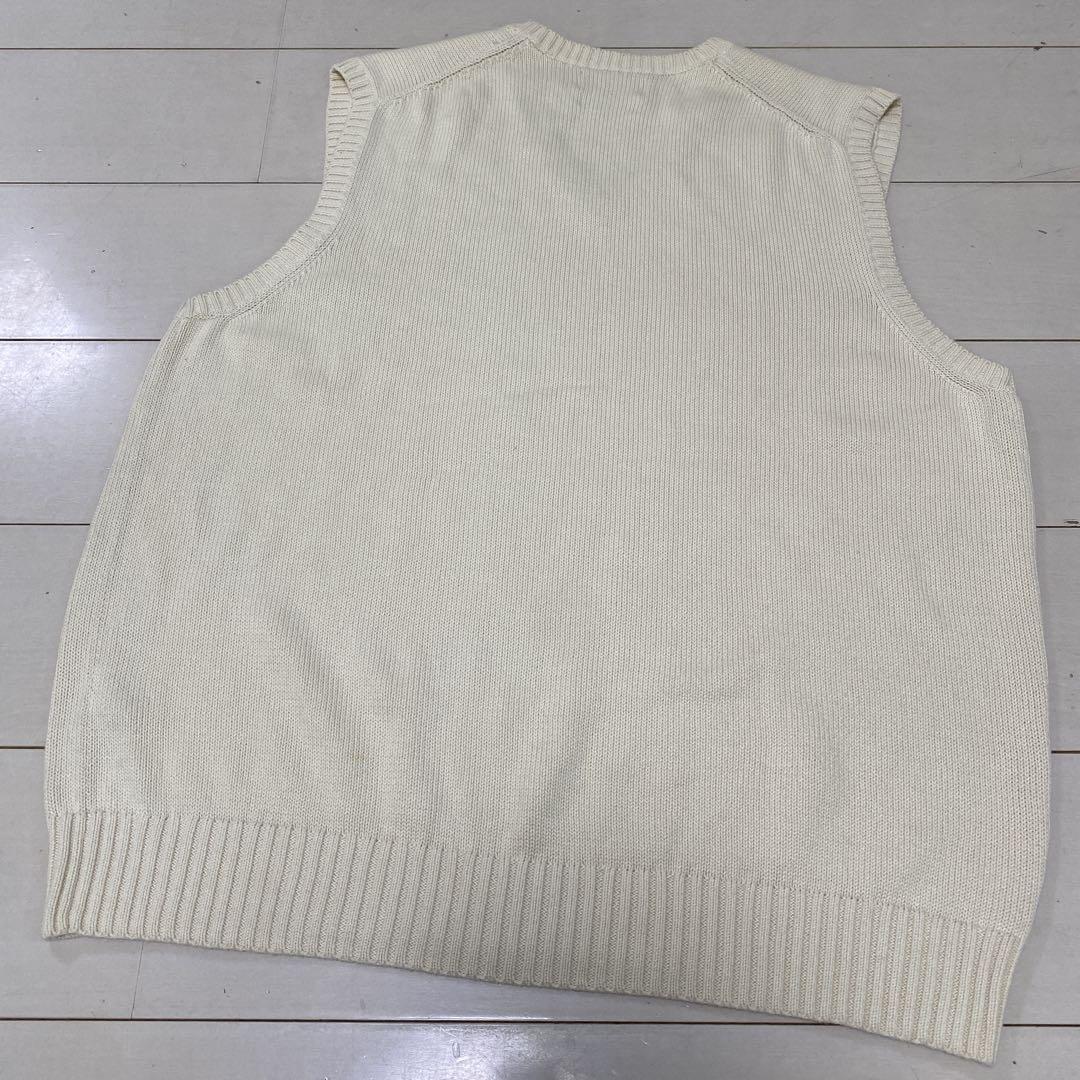美品　ポロラルフローレン　ビームス別注　ニットベスト　コットン　ポニー刺繍　ＸＬ