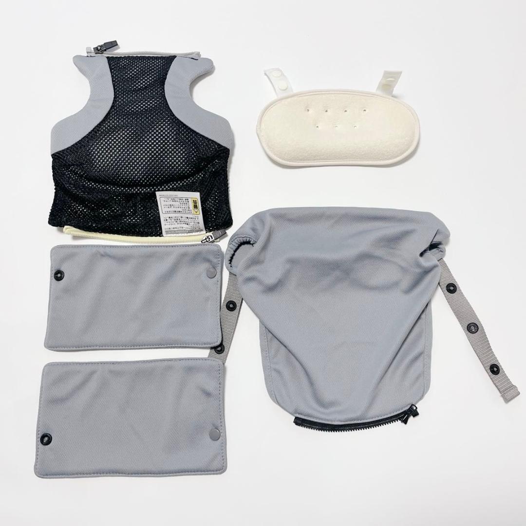 Aprica アップリカ ラクリス グレー 付属品完備 抱っこ紐 極美品