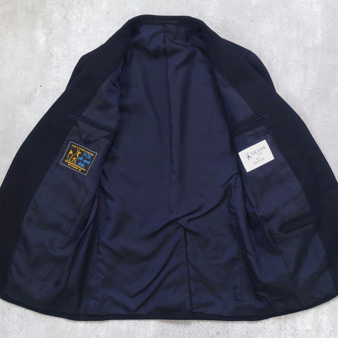 LE LYS FOXBROTHERS エディフィス ツイルウールスーツ ネイビー