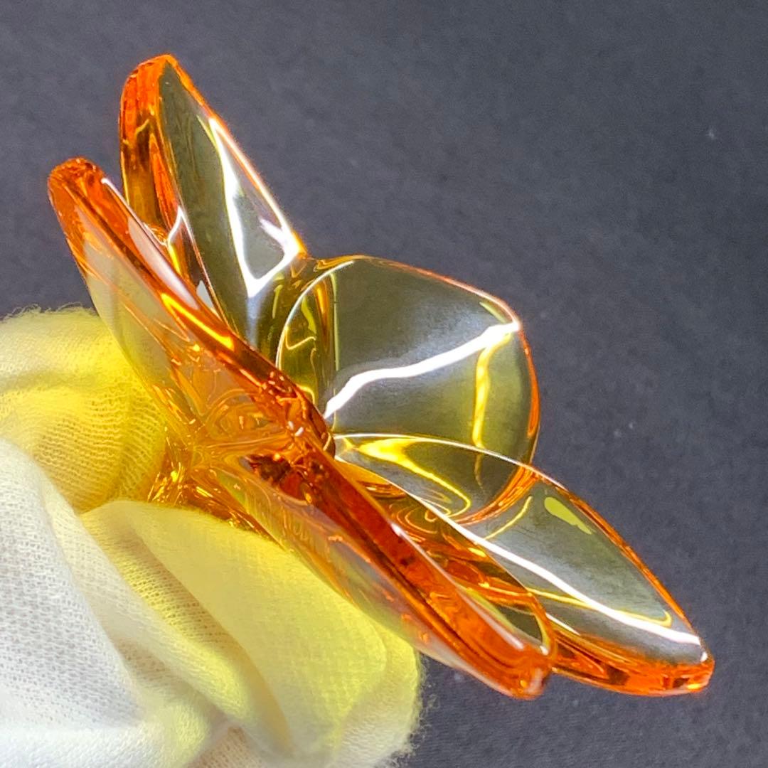 K858⭐︎バカラ クリスタル オーナメント ブルームコレクション オレンジ