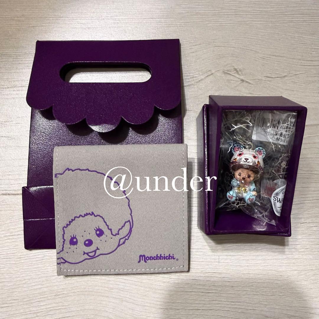 即購入⭕️モンチッチ スワロフスキー ブルーパンダ