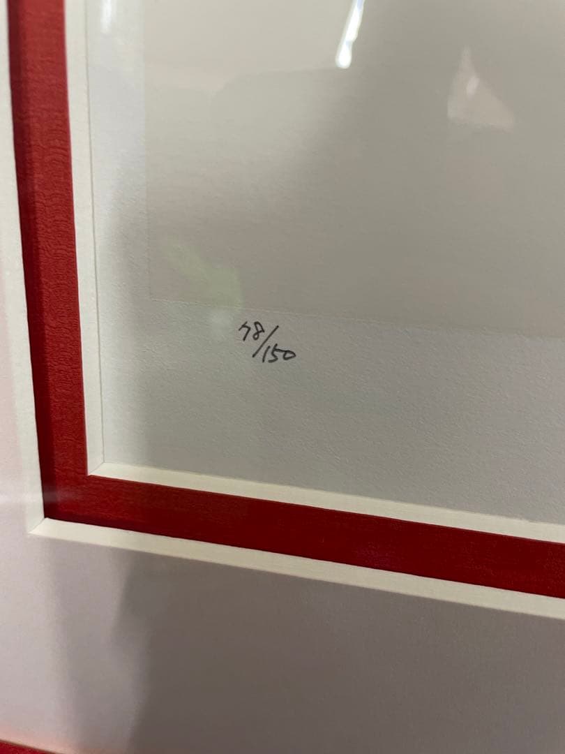 サクラ大戦 乙女 リトグラフ 78/150 赤　保証書付き