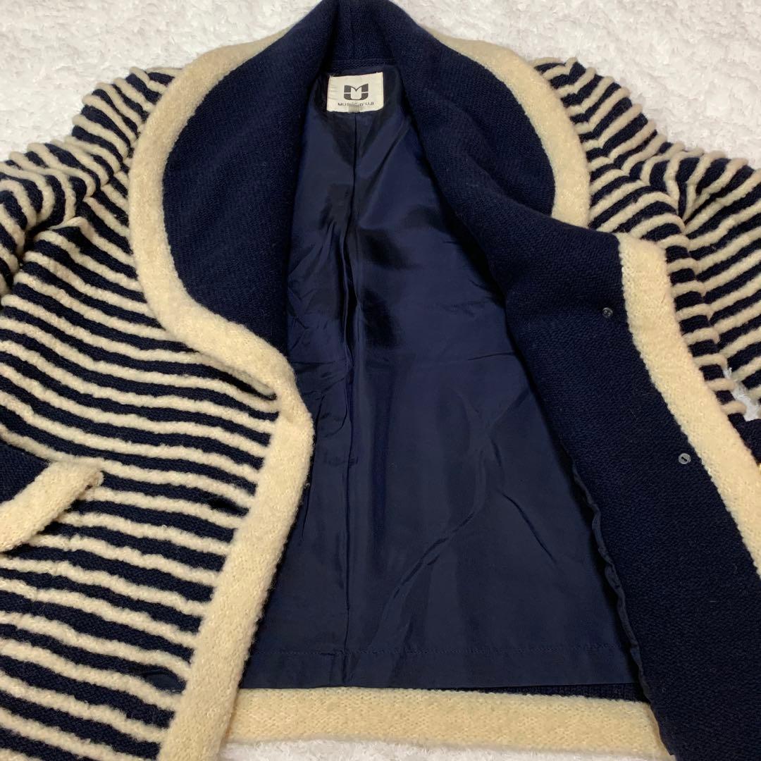 希少ミューゼドウジ　マリン超ボーダーニット　セットアップ　モヘア混ウール　38