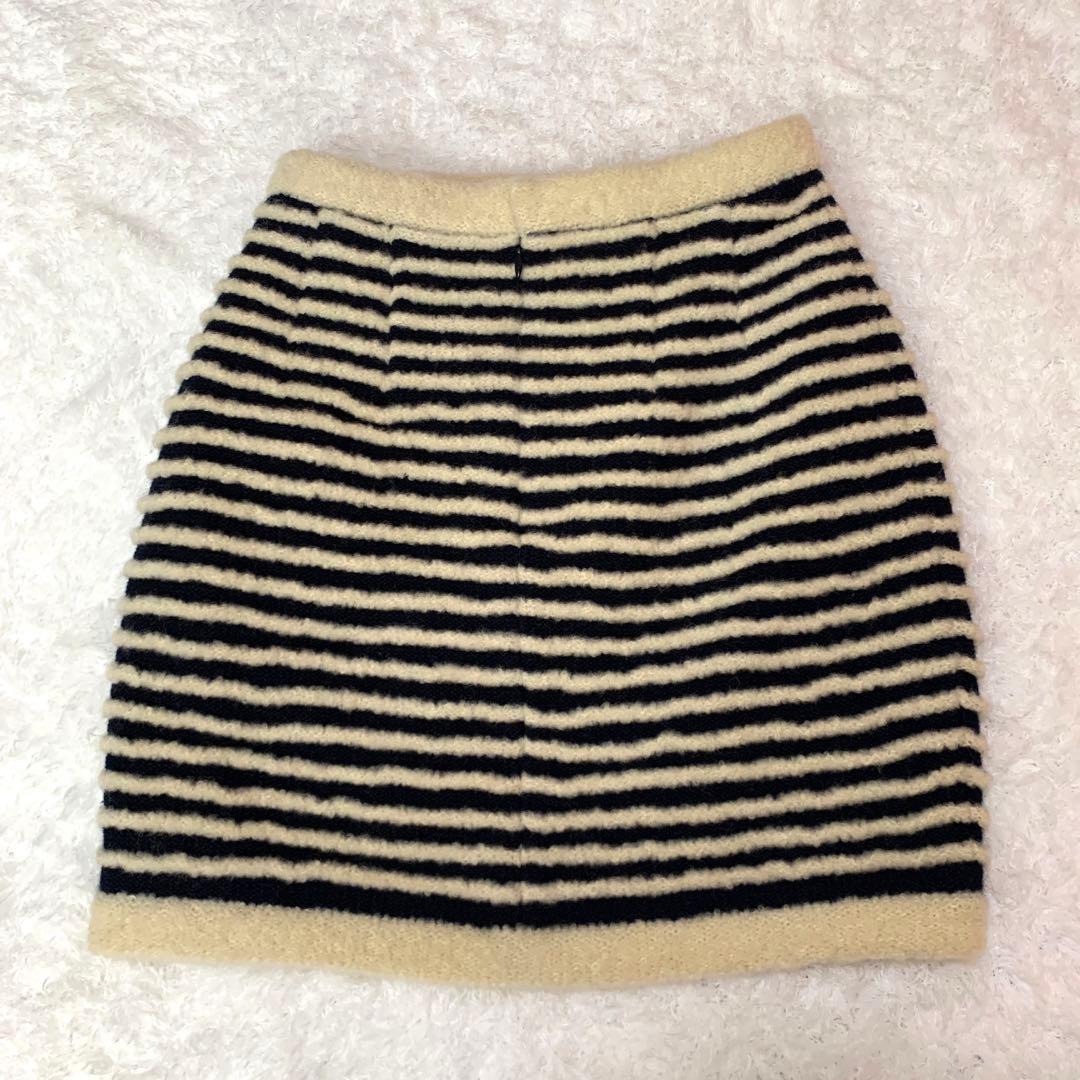 希少ミューゼドウジ　マリン超ボーダーニット　セットアップ　モヘア混ウール　38