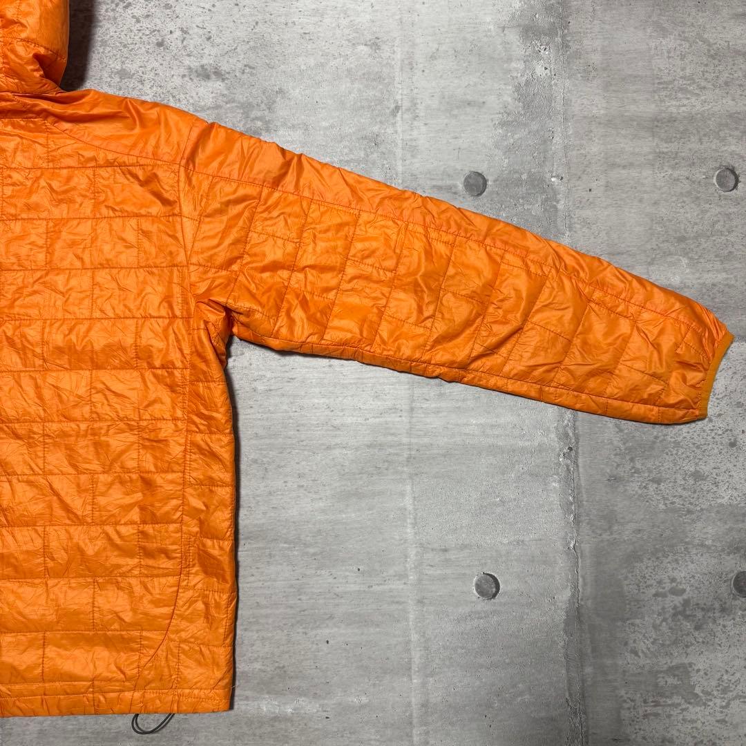 patagonia 11年製 ナノパフフーディ マンゴー オレンジ キルティング