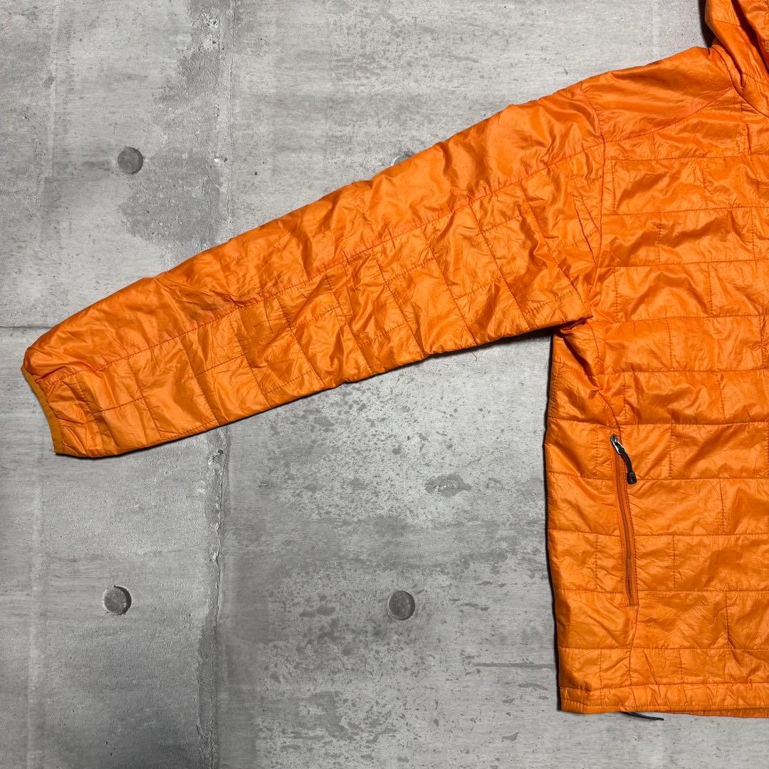 patagonia 11年製 ナノパフフーディ マンゴー オレンジ キルティング