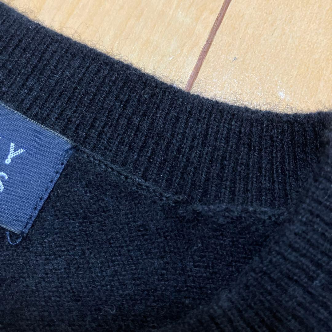 PEARLY GATESパーリーゲイツ　ニット　セーター　カシミヤ　黒　サイズ2