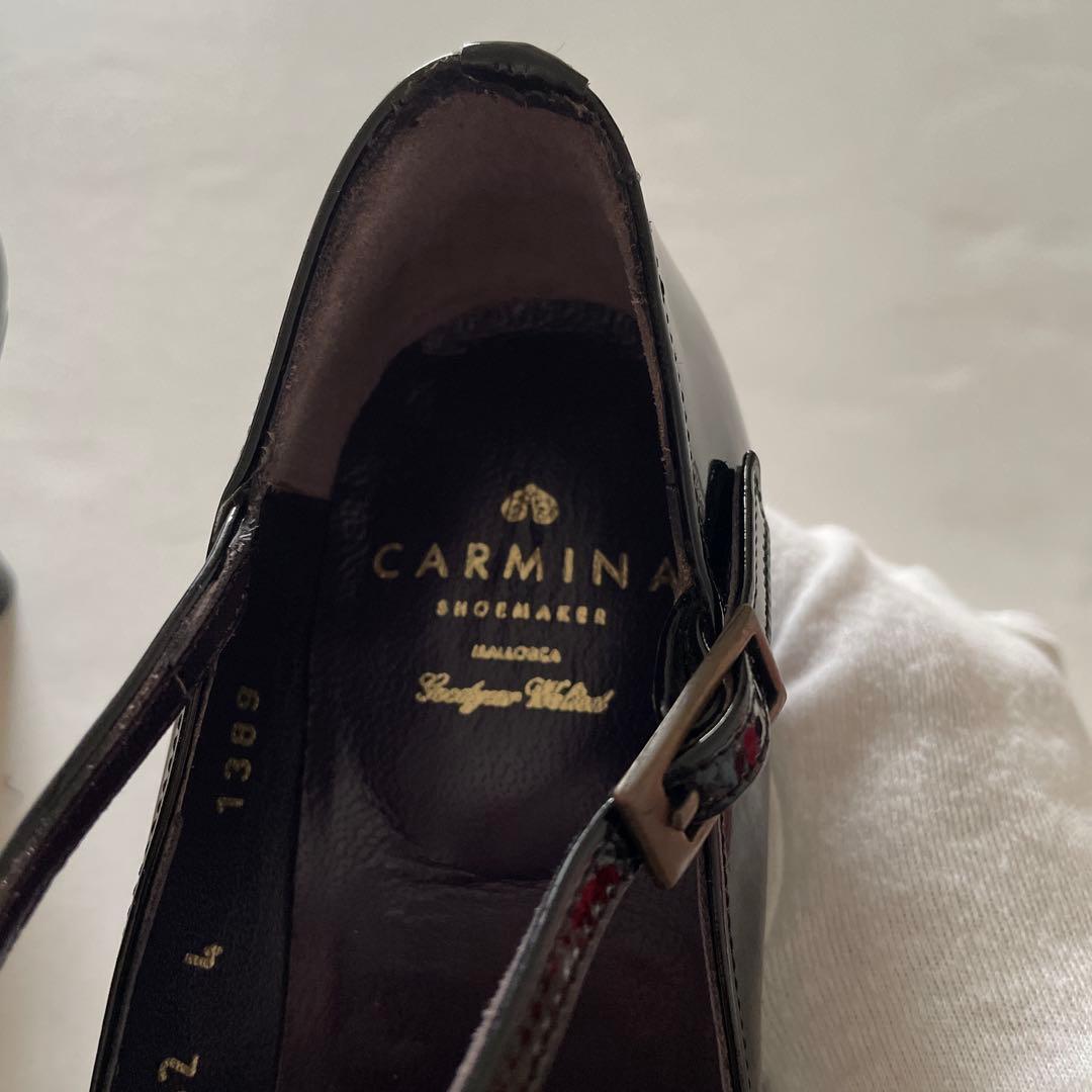 黒エナメル　革靴　CARMINA 23cm ヒール有り