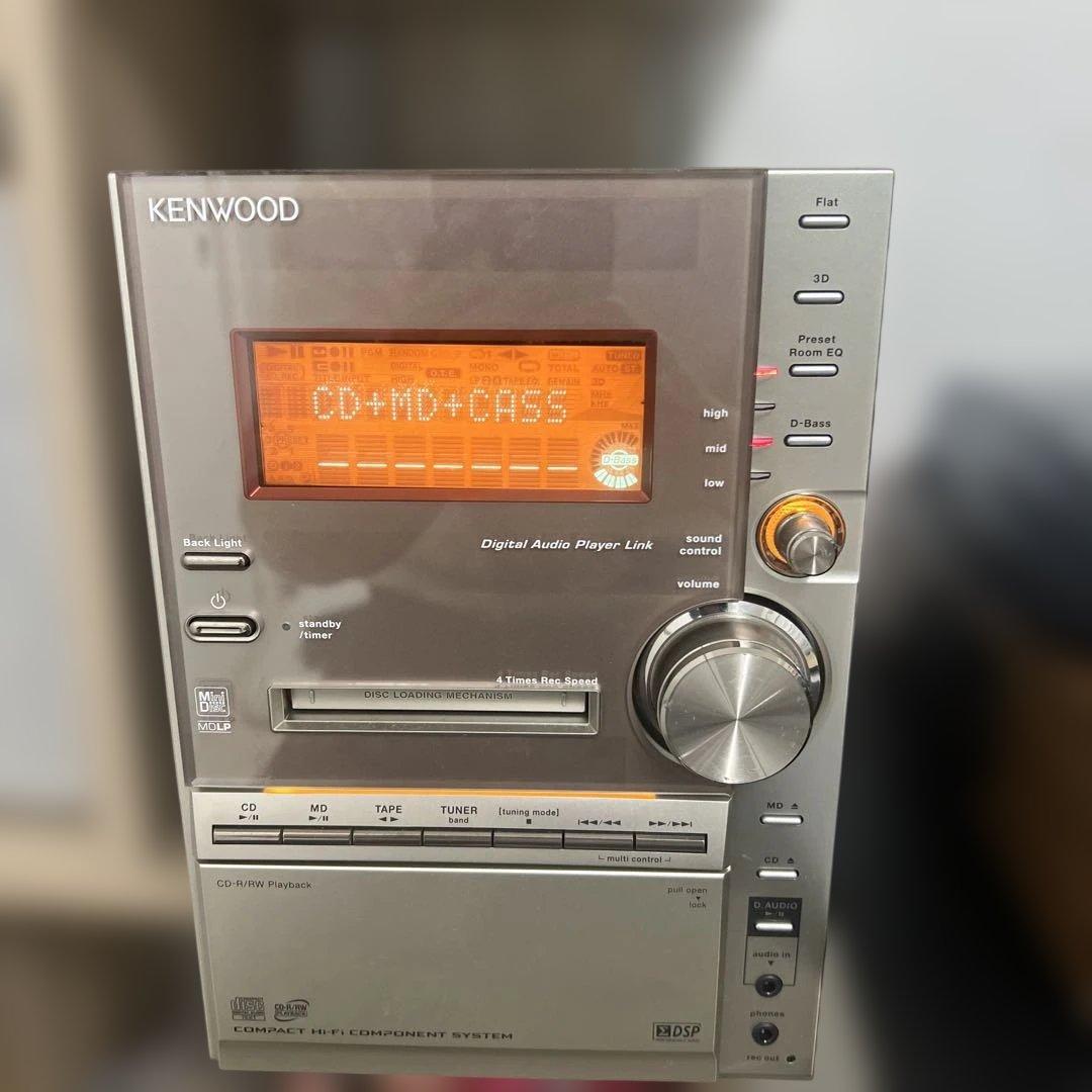 KENWOOD CD・MD・カセットデッキ 動作確認済み
