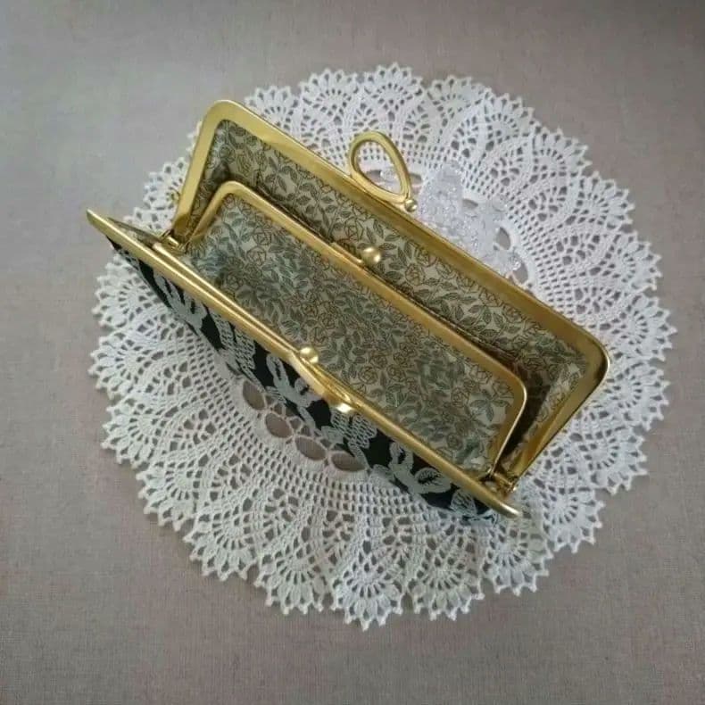 1279 ミナペルホネン pomppia 親子がま口 長財布