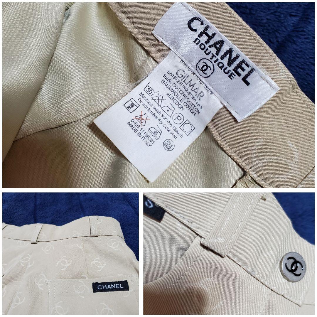 90s CHANEL BOUTIQUE COCO MARC Pants 状態良好