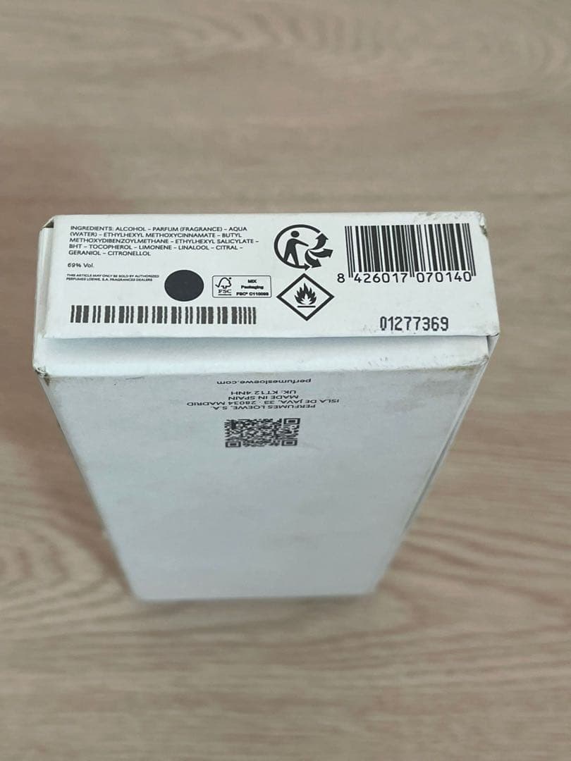 香水(男性用) LOEWE ESSENCIA EAU DE PARFUM 50ml