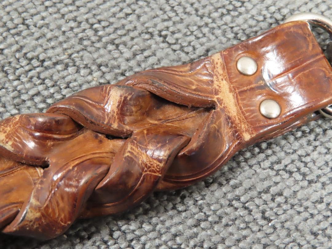 ボッテガヴェネタ　キーホルダー　キーリング　チャーム　ブラウン　レザー　箱保存袋