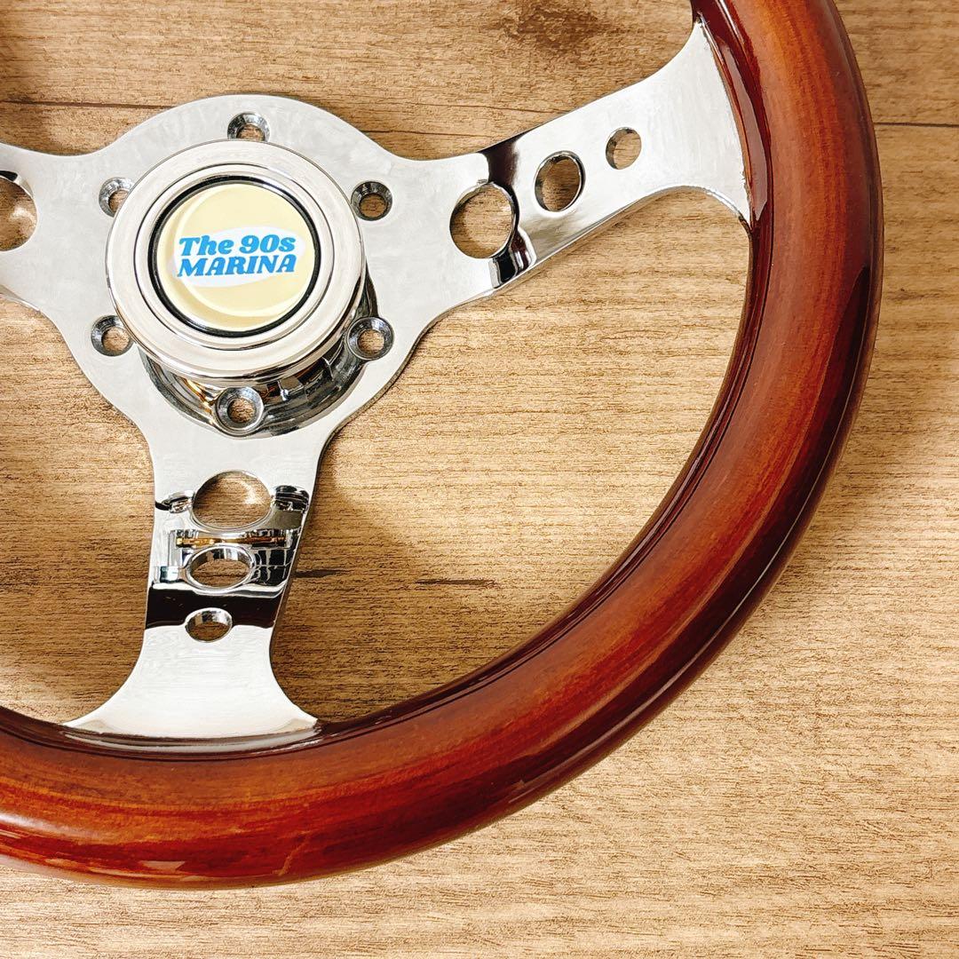 希少　小径　29cm ウッドステアリング　ウッドハンドル　USDM 旧車