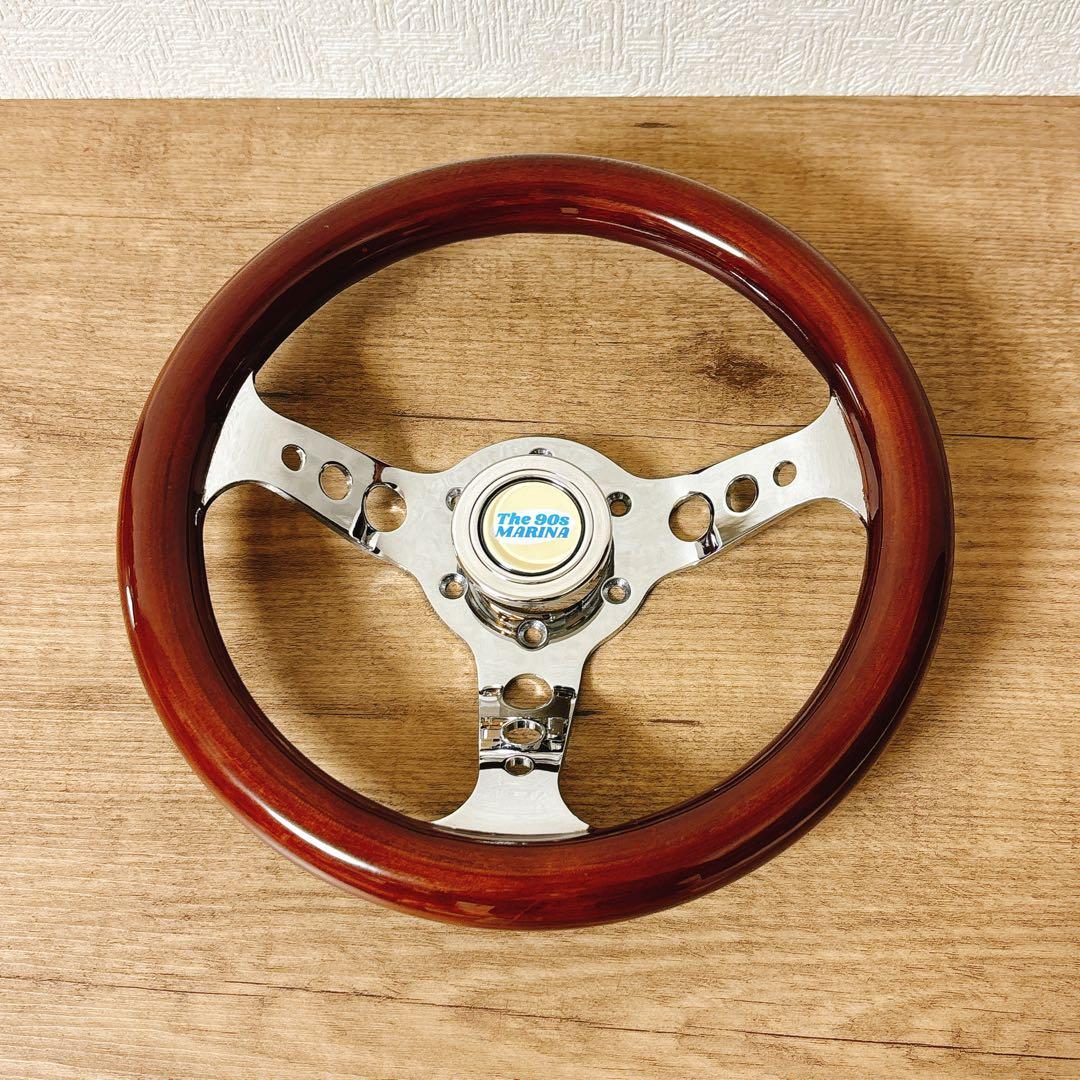 希少　小径　29cm ウッドステアリング　ウッドハンドル　USDM 旧車