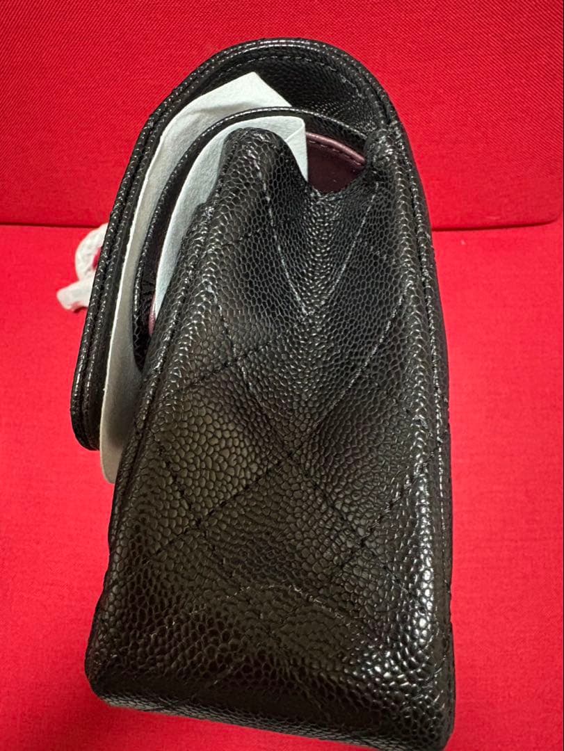 人気!!CHANELシルバーキャビアスキンバッグノベルティ