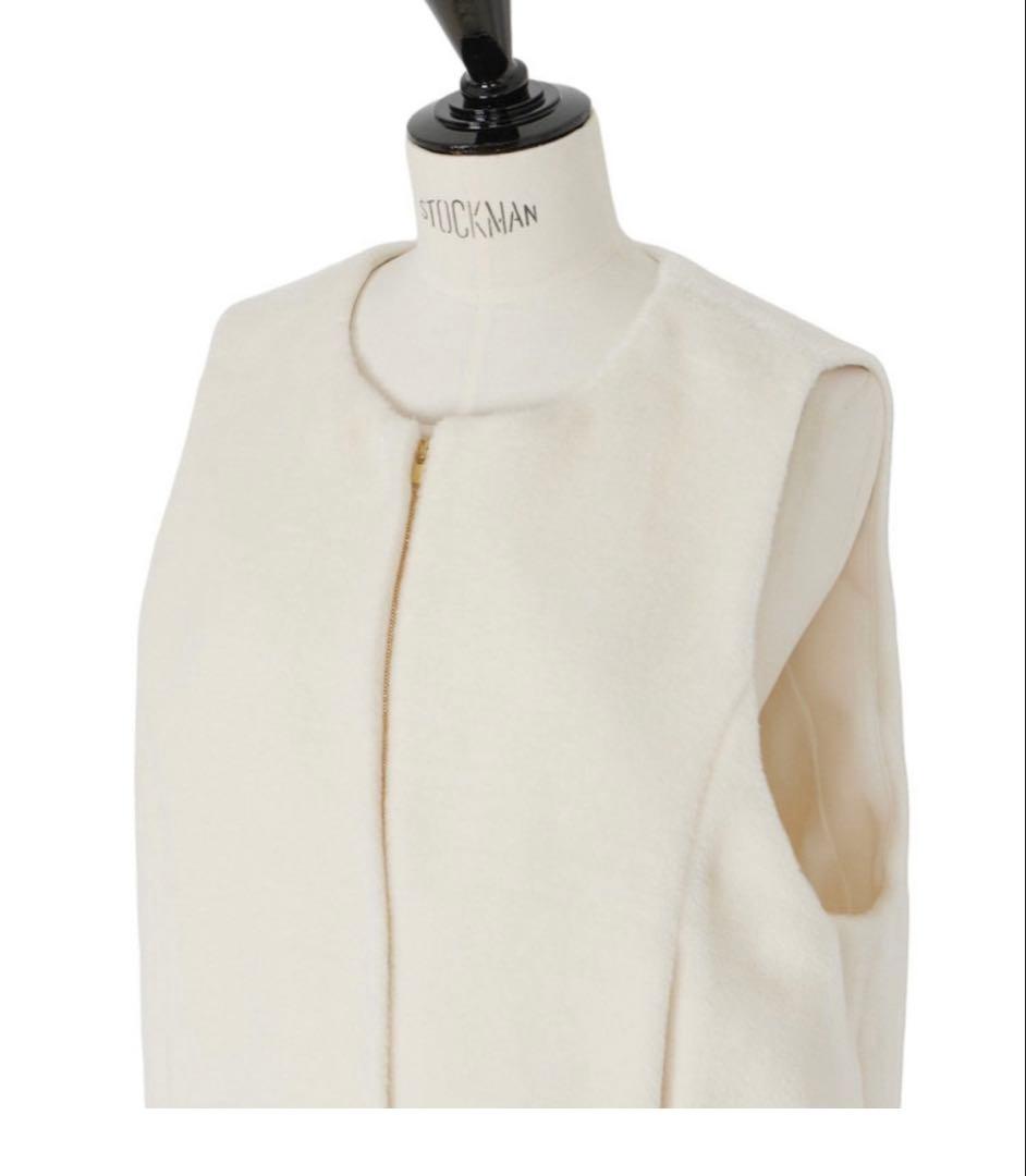 【ANAYI】 SA VILLE / SA VIE アルパカシャギーショートジレ