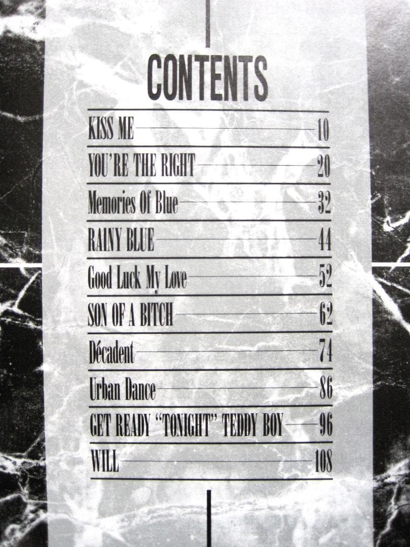 氷室京介 Memories Of Blue バンドスコア　初版 絶版 1993年