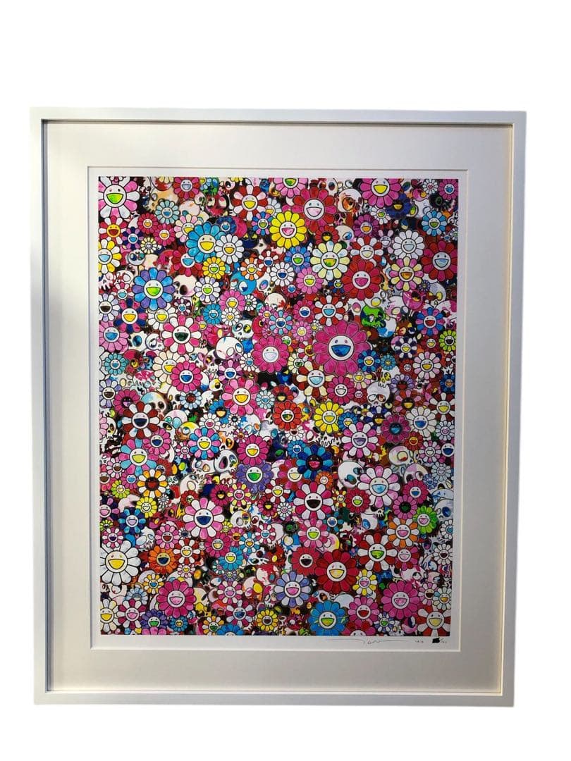 村上隆　版画　めくるめくサーカス 心のなかに、平和と闇を抱え持て。額装済