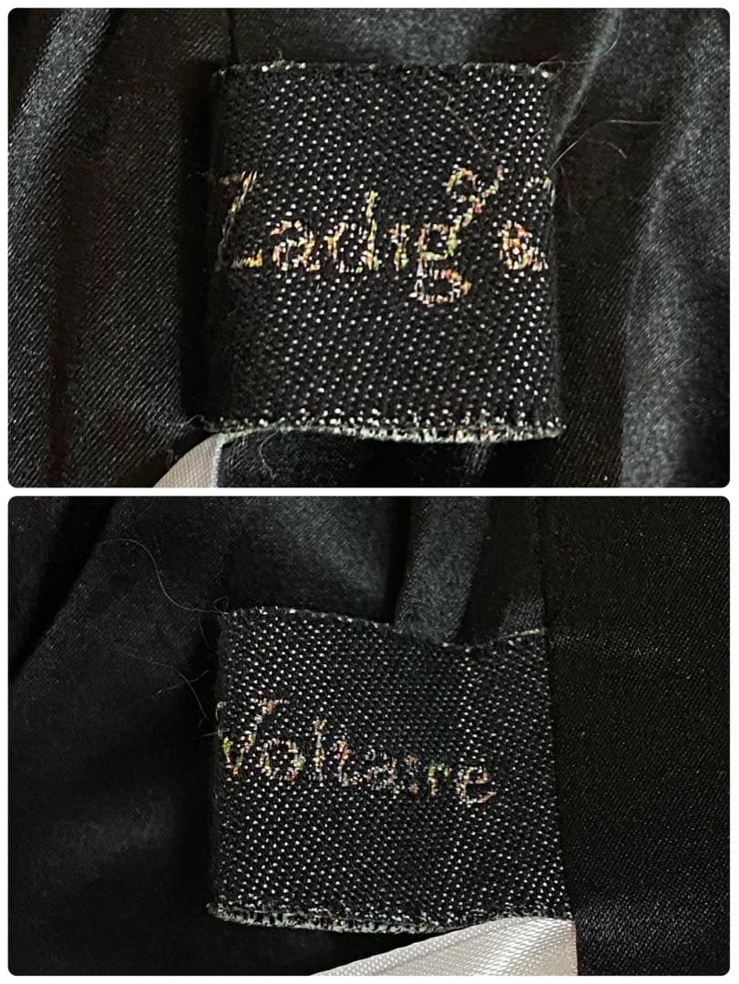 ザディグ＆ヴォルテール 毛皮 ラビットファーベスト フード グレー Sサイズ相当