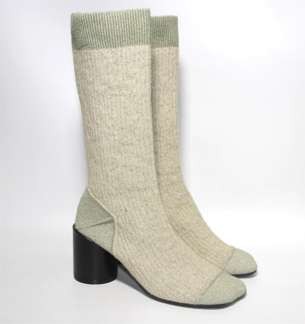 d*7様 MM6 マルタンマルジェラ リブニット ソックスブーツ 37 未使用