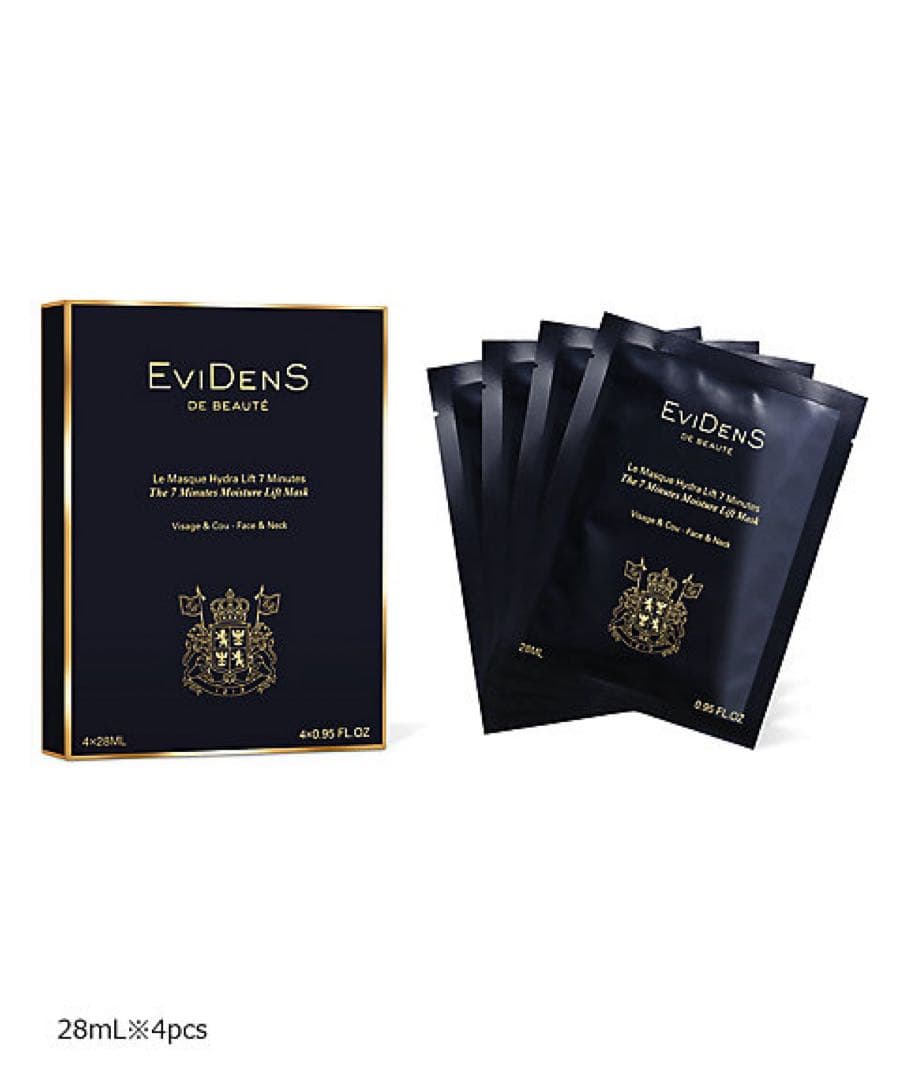 EviDenS de Beauté 7分間シートマスク 4枚入