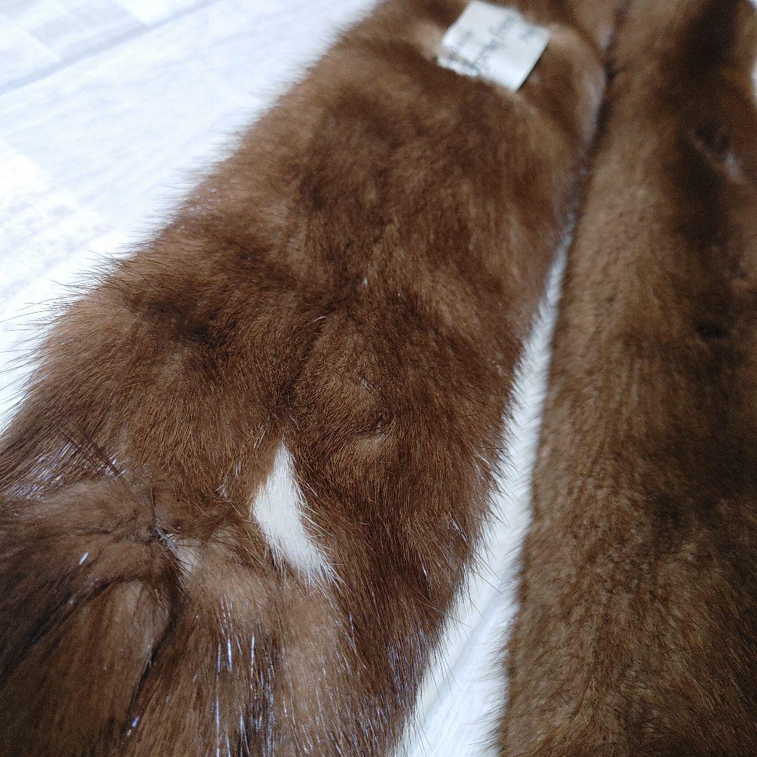 デミバフ ミンクファー ロングマフラー 足付き しっぽ付き フランス Paris