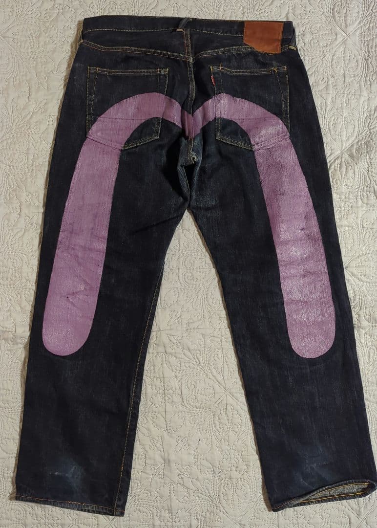 evisu　ジーンズ　日本製　2000　w38 ビッグカモメ　濃紺　ヤマネ　山根