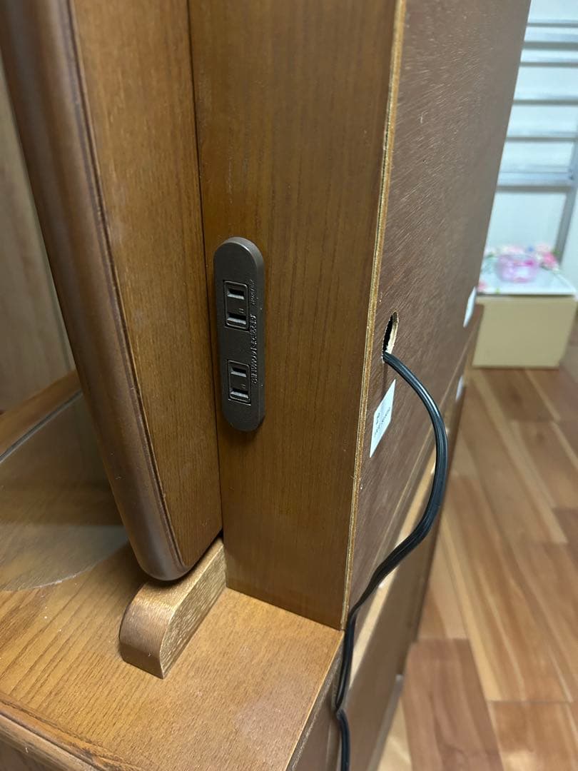 puuu! yumemiruドレッサーショコラ 一面鏡【①ドレッサー本体】