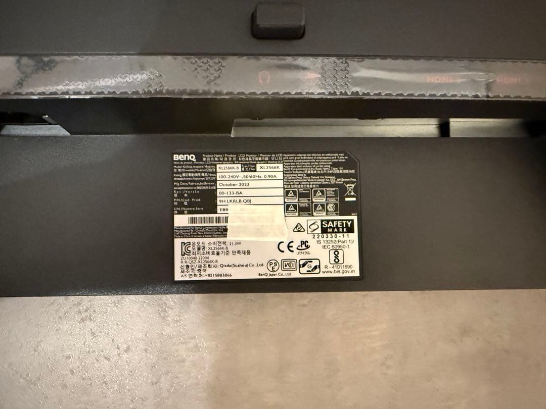 BenQ ZOWIE XL2566K ゲーミングモニター 24.5インチ