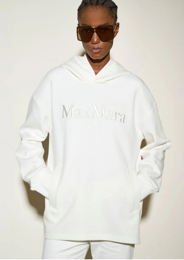 未使用タグ付き★S Max Mara フーディ パーカー ロゴ レディース M