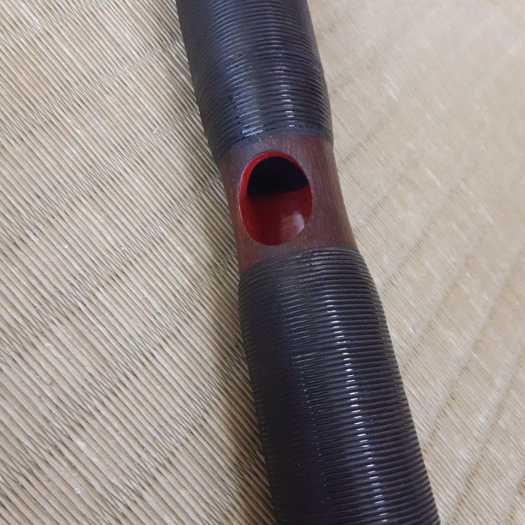 雅楽　龍笛　煤竹　樺巻き