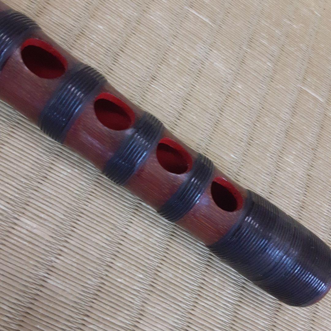 雅楽　龍笛　煤竹　樺巻き