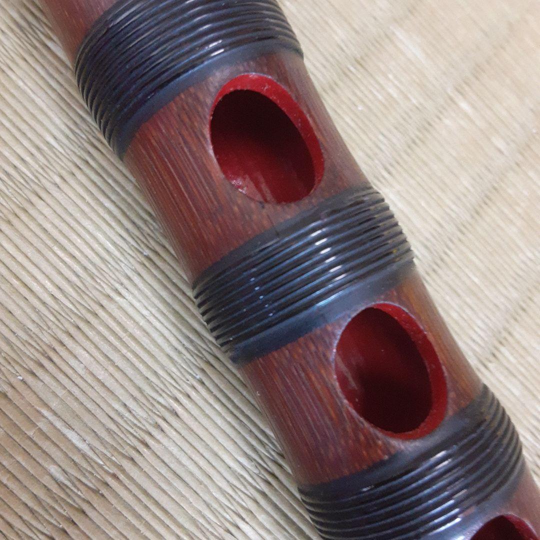 雅楽　龍笛　煤竹　樺巻き