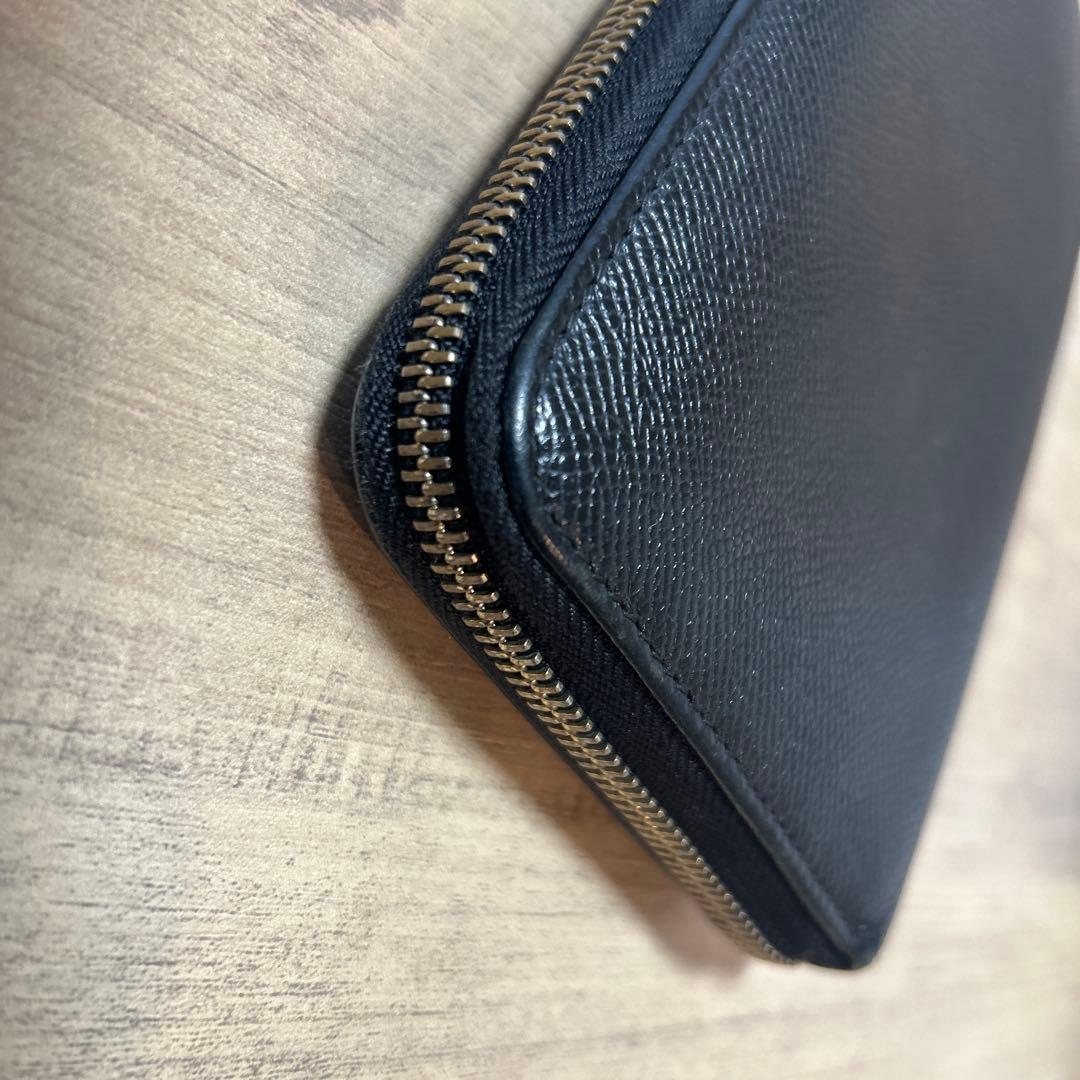 ブルガリ　黒 レザー 財布