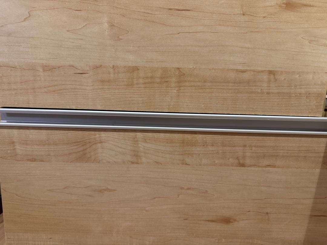 ベルメゾン　キッチンカウンター　木目柄　大理石調天板　120cm