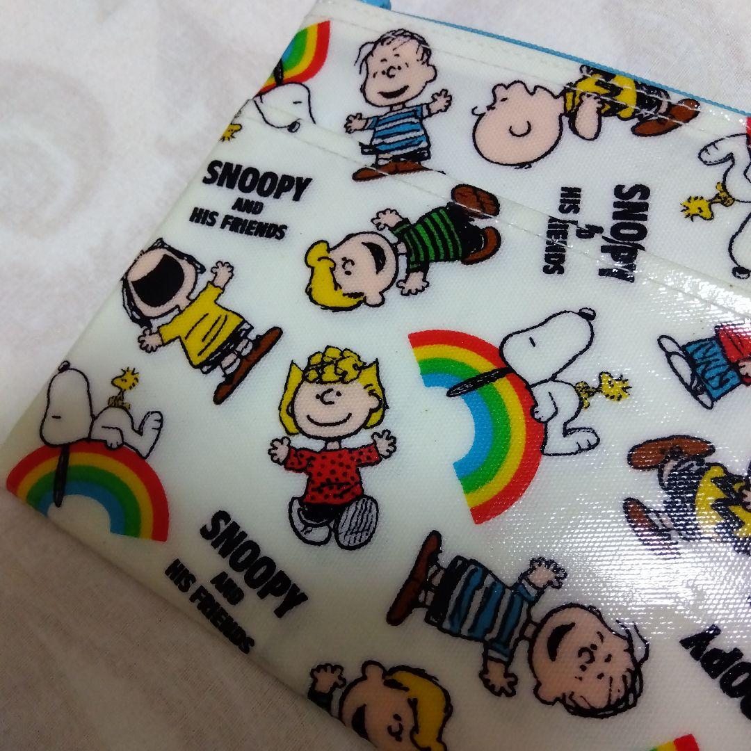 スヌーピー 虹柄ポーチ 日本製 貴重な品 レトロ ヴィンテージ