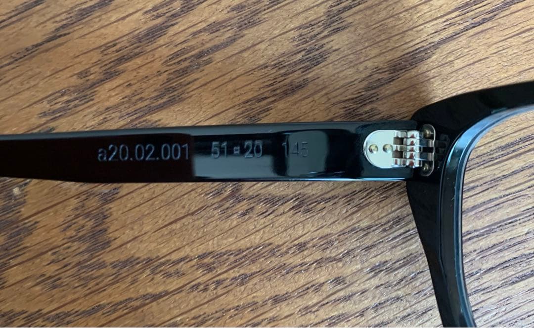 alf 眼鏡　ブラックフレーム（a20.02）　レザーケース付き