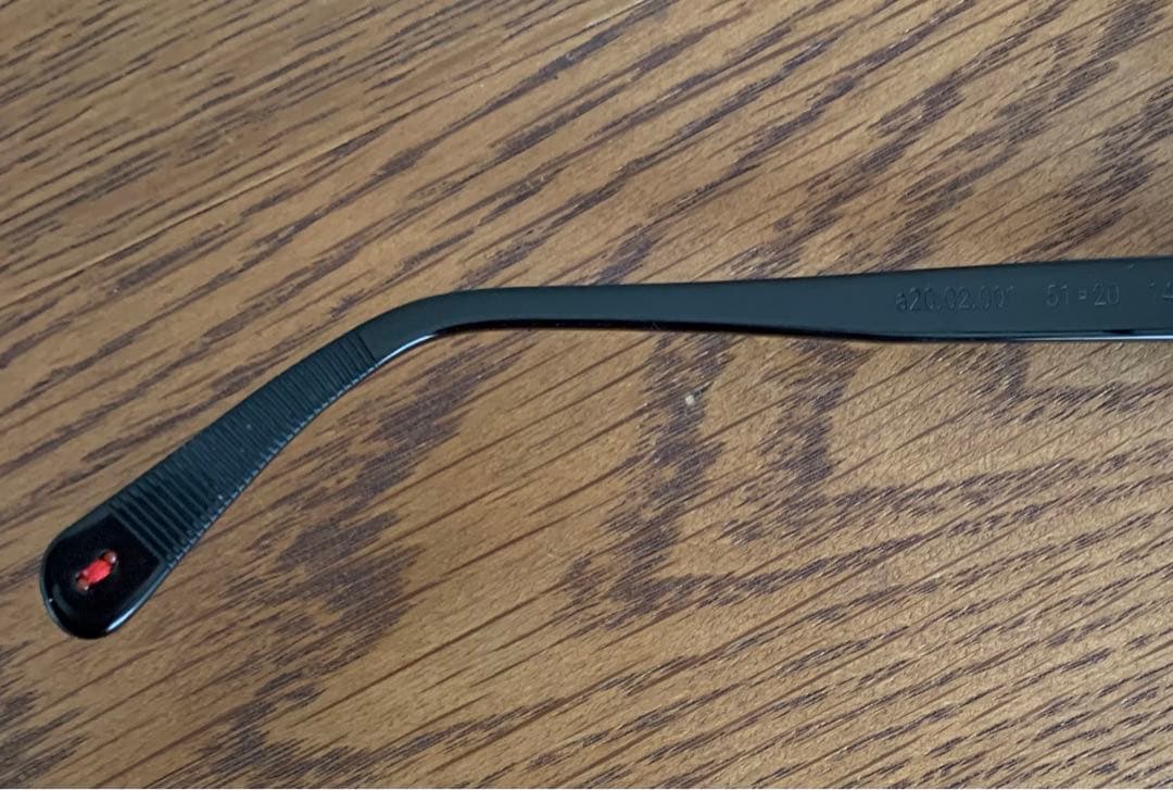 alf 眼鏡　ブラックフレーム（a20.02）　レザーケース付き