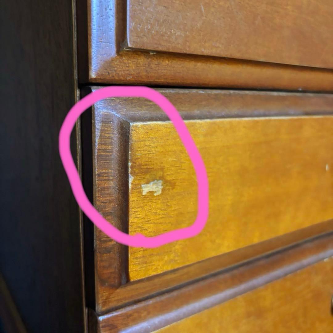 vico様【送料無料・美品】天然木　アンティーク★レトロ　書類チェスト10段B5