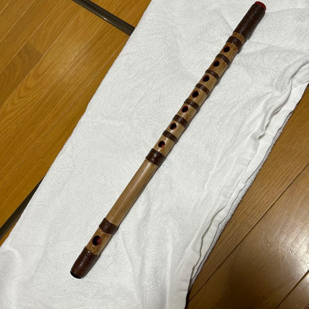 竹製 篠笛 7穴 四本調子（古典調、お囃子用）篠竹乾燥30年弱